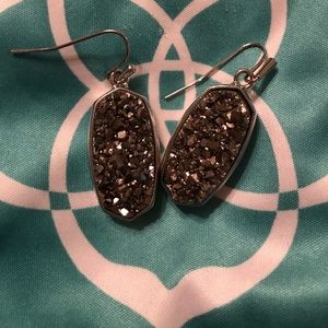 SOLD Kendra Scott Platinum Drusy Silver Danay