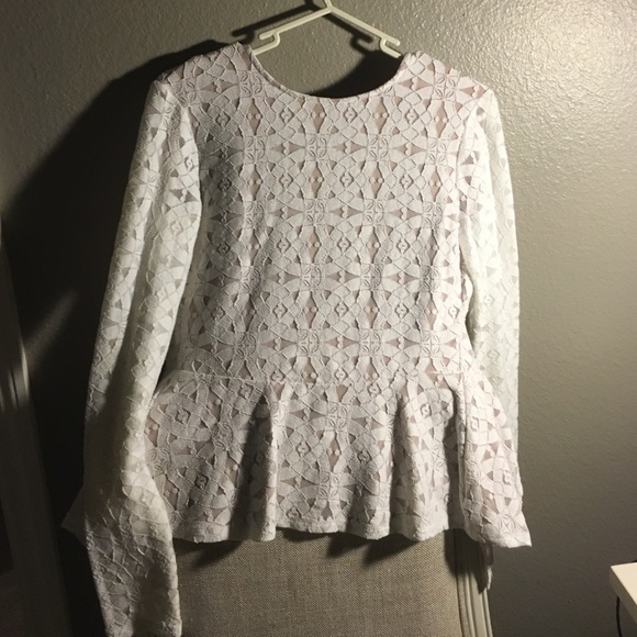 BCBG peplum top