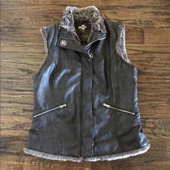Cache Jackets & Blazers - Cache Vest with Faux Fur