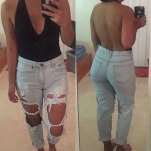 Ripped Boyfriend Jeans