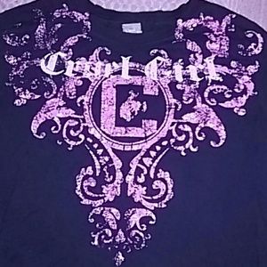 Cruel Girl Black Burnout Top
