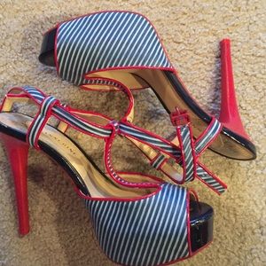 Blue/Red Gianni Bini Heels