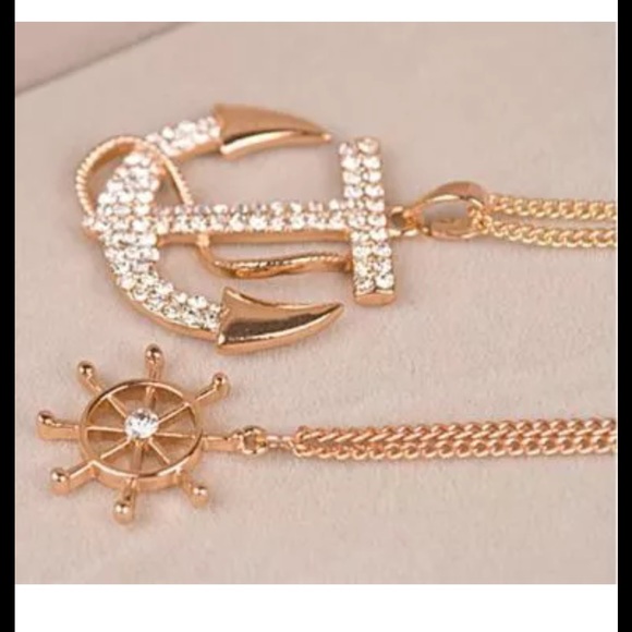 🆕ANCHOR Rhinestone Necklace🆕 - Picture 4 of 4