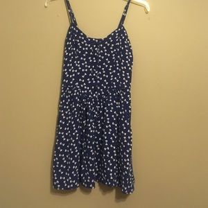 Blue h&m dress! Buttons down front & pockets!