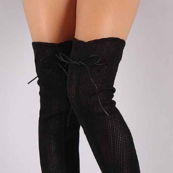 😍DARLING Baby Doll Over-the-Knee Boots black - Picture 2 of 4
