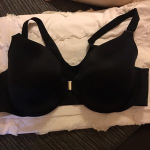 Soma black bra / front closure hook