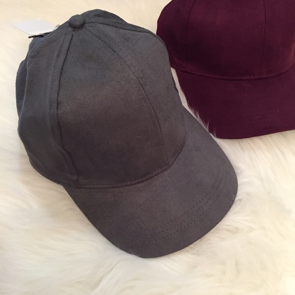 •last one•  Suede Baseball Cap - Picture 2 of 4