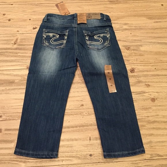 Girls Silver Jeans Ali Capri pants blue - Picture 3 of 4