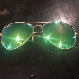 Ray ban aviators reflective lenses