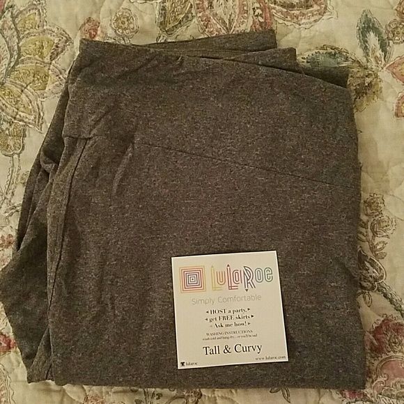 Heather Gray LULAROE Leggings in TC SOLID GRAY