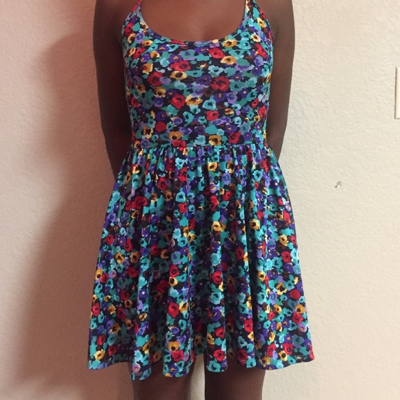 American apparel nylon tricot skater dress