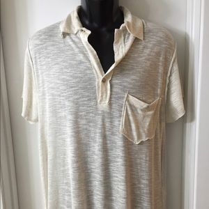 SOLD Free People collared sheer tunic polo shirt