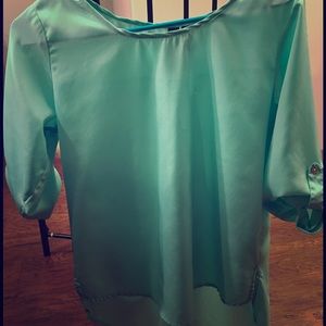 Mint sheer top 🤓