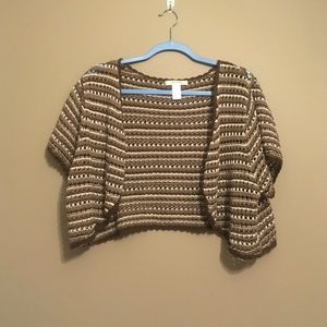 Crochet shrug/loose crop top cardigan ~v hip~