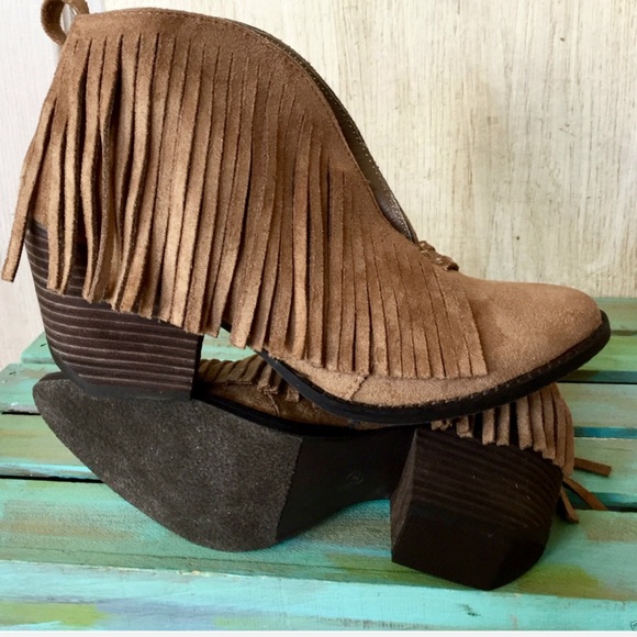 Free People Shoes Free People Coconuts By Matisse Fringe Booties