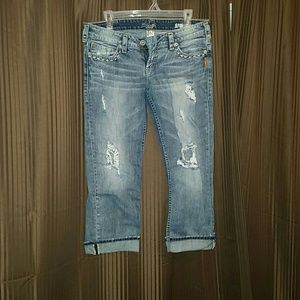 Silver Santorini Capris