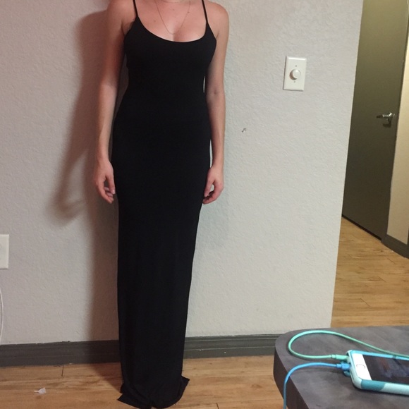 Black maxi dress