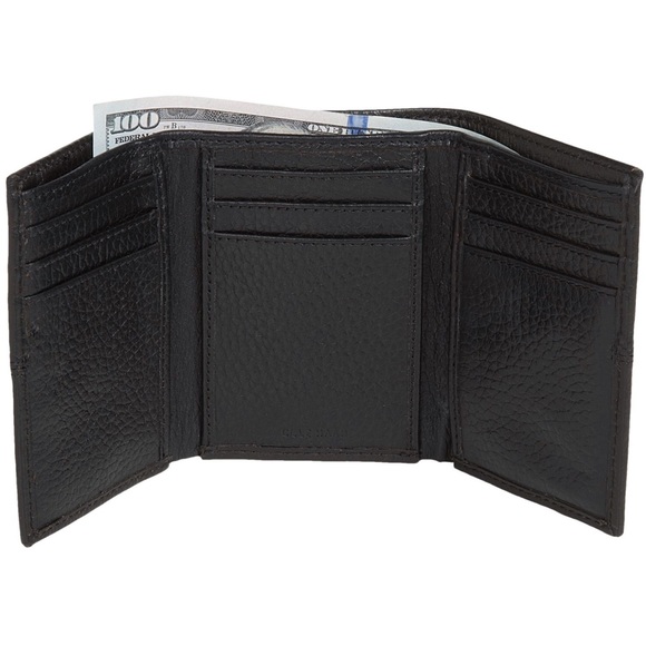 Cole Haan Men's Pebble Leather Trifold Wallet - Picture 3 of 8