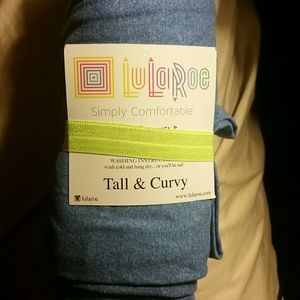 Heathered blue TC leggings LuLaRoe