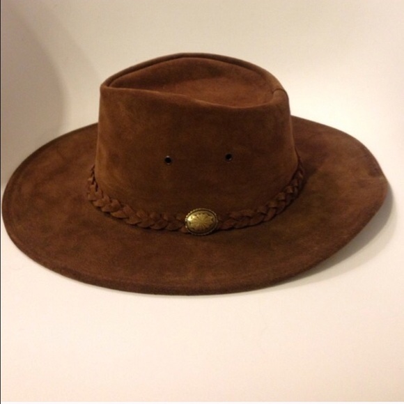 Structured 100% leather boho hat