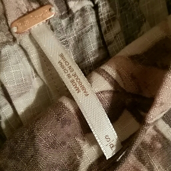 ❤🆕Free People Wide Leg Crop in Ivory Combo - Picture 2 of 6