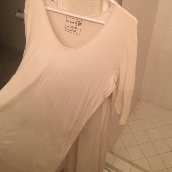 Free people LONG split tunic