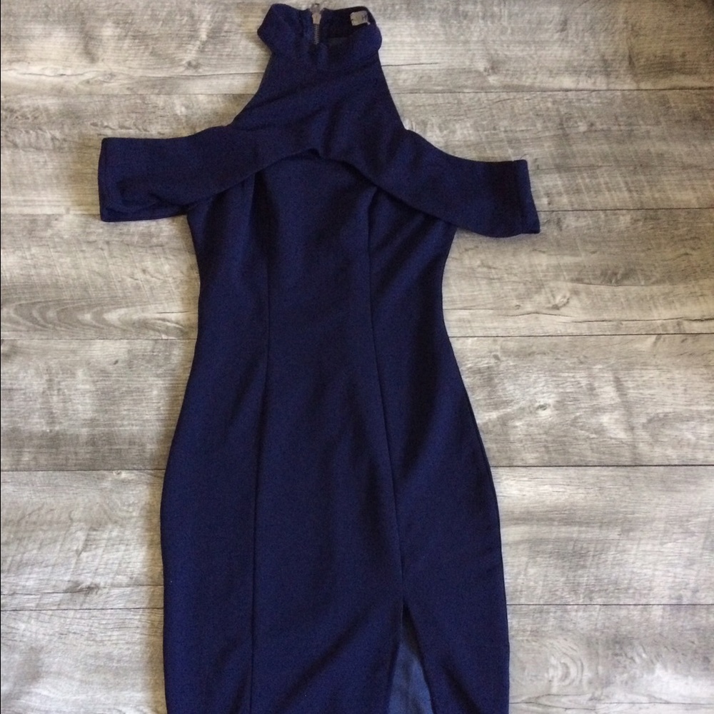 Navy blue skin tight dress