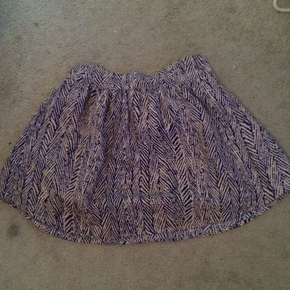 Multi printed mini skirt