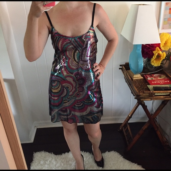 Sequined Free People slip dress