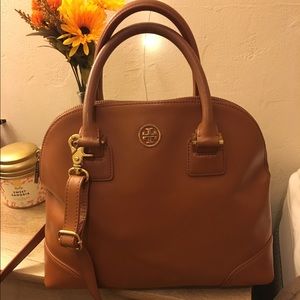 Tory Burch Robinson Dome Satchel + Crossbody Strap