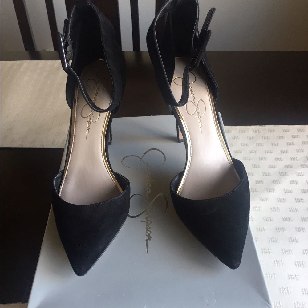 Jessica Simpson Black Suede 👠