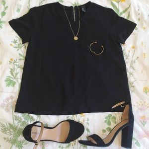 F21 Black Blouse