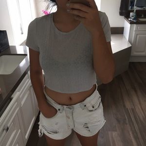 Silence + Noise cropped tee