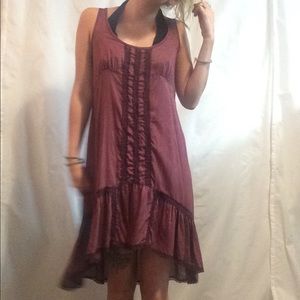 Chardonnay Red Free People Dress