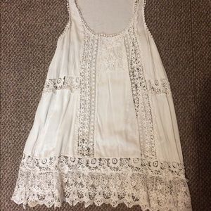 Bohemian Eyelet Babydoll Blouse