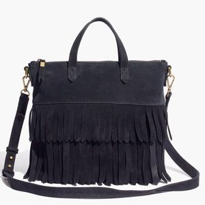 Madewell Transport Crossbody Suede Fringe