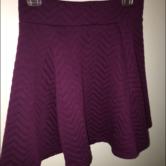 Burgundy skater skirt
