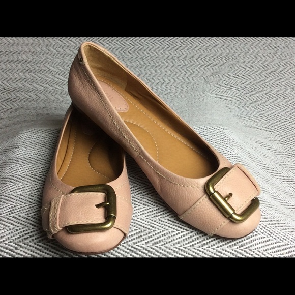 FOSSIL Soft Leather Flats Women's sz 7-1/2 PINK