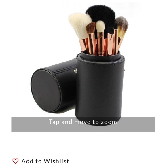 Rose gold Morph 7 piece brush set