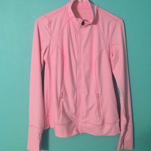 Pink running jacket