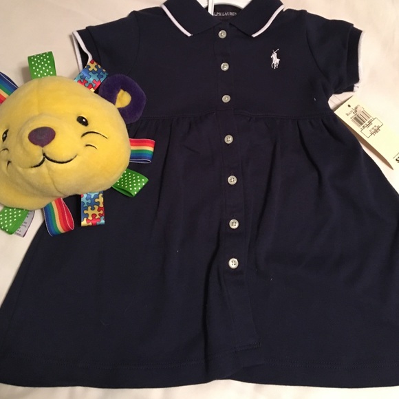 HP🎉10/16🎉NWT Ralph Lauren Baby Dress & Bloomers - Picture 2 of 4