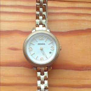 Fossil Gold Mini Heather Watch
