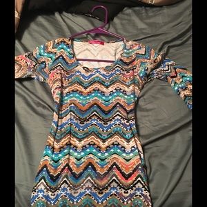 Aztec dress w/ open back