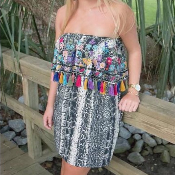 Judith March Shimmy Snake Dress