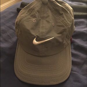 Gray Nike hat. Adjustable.