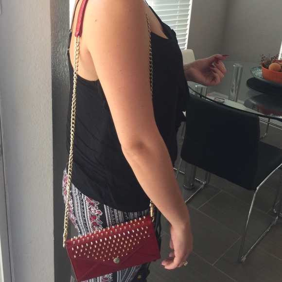 Rebecca minkoff red clutch - Picture 4 of 4