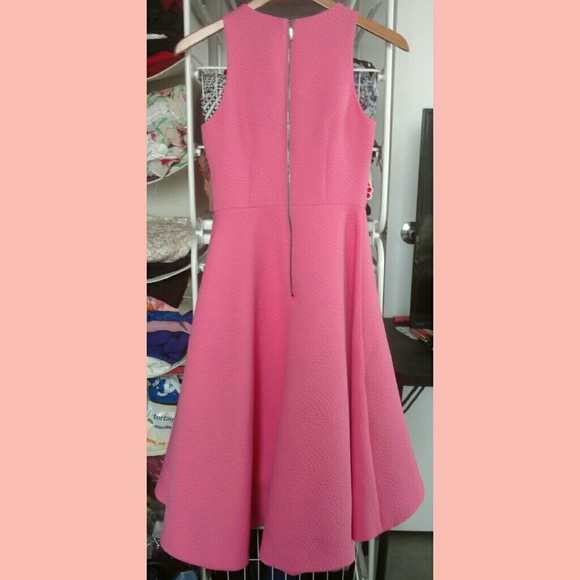 Coast Postella Textured Flare Midi Dress 4 - Picture 3 of 3