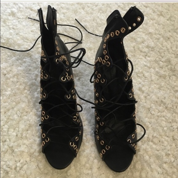 Brand New Black laced up Gladiator Heels