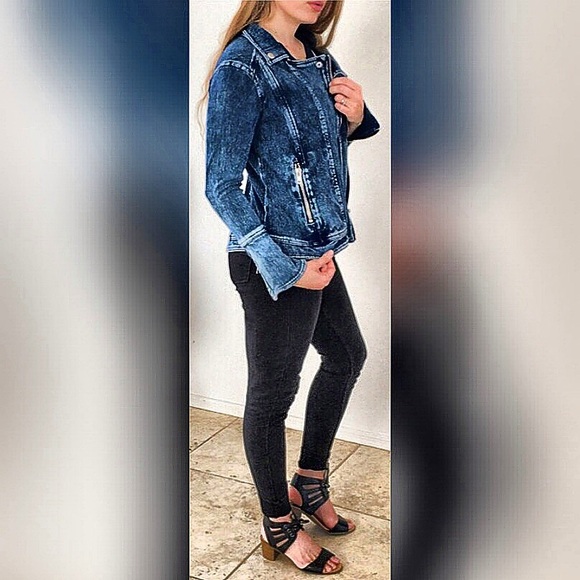 Acid Handsand Stretchy Jean Moto - Picture 2 of 8