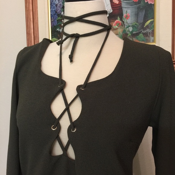Nasty Gal Lace-Up Mini Dress